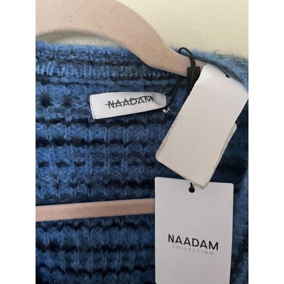 NAADAM NWT 
Space-Dye Puff-Sleeve Cardigan size large - Picture 5 of 7